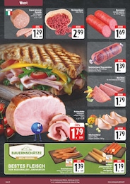 E center Bratwurst im Prospekt 