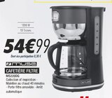 CAFETIÈRE FILTRE - MUSE - Blanc Brun à Issy-les-Moulineaux CAFETIÈRE FILTRE - MUSE en promo chez Blanc Brun Issy-les-Moulineaux à 54,99 €