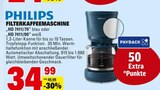 FILTERKAFFEEMASCHINE Angebote von PHILIPS bei E center Weinheim für 34,99 €