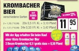 Bier 20x 0,5 l Fl. Ki. Angebote von Krombacher bei EDEKA Quickborn für 11,95 €