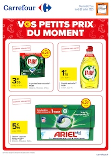 Prospectus Carrefour de la semaine "VOS PETITS PRIX DU MOMENT" avec 1 pages, valide du 22/07/2025 au 28/07/2025 pour Villefranche-de-Rouergue et alentours