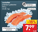 Lachsfilet Angebote bei Netto Marken-Discount Arnsberg für 7,99 €