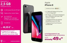 iPhone 8 + MagentaMobil S bei Telekom Partner Tönisvorst in Duisburg iPhone 8 + MagentaMobil S im Angebot bei Telekom Partner Tönisvorst Duisburg für 49,00 €
