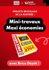 Catalogue Autres Magasins Magazine en cours à Le Vésinet et alentours, "Mini-travaux, Maxi économies", 1 page, 28/08/2024 - 10/09/2024