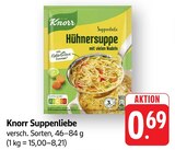 Suppenliebe Hühnersuppe bei E center im Darmstadt Prospekt für 0,69 €