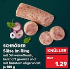 Sülze im Ring von Schröder im aktuellen Kaufland Prospekt für 1,29 €