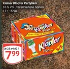 Partylikör im Angebot bei GLOBUS in Trier Partylikör Angebote von Kleiner Klopfer bei GLOBUS Trier für 7,99 €