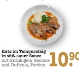 Ente im Tempurateig in süß-sauer Sauce bei E center im Nieder-Olm Prospekt für 10,90 €
