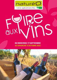 Prospectus NaturéO à Houdemont, "FOIRE aux VINS", 1 page, 17/09/2025 - 12/10/2025