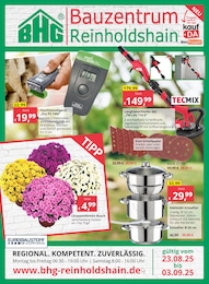 Bauzentrum Reinholdshain Prospekt für Bannewitz mit 8 Seiten Bauzentrum Reinholdshain Prospekt für Bannewitz: "Regional. Kompetent. Zuverlässig.", 8 Seiten, 23.08.2025 - 03.09.2025