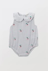 Monoprix Aix les Bains Aix-les-Bains - Promo Barboteuse sans manches rayée et brodée en seersucker en coton BIO GOTS Promo Barboteuse sans manches rayée et brodée en seersucker en coton BIO GOTS à 8,99 € dans le catalogue Monoprix Aix les Bains à Aix-les-Bains