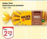 Dinkel Harmonie Sandwich Angebote von Golden Toast bei GLOBUS Pirmasens für 2,29 €