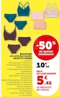 Brassiere ou lots de 2 slips/shortys femme en promo chez Super U Caen à 5,45 €