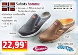 Sabots homme marine - Norma à Épinal Sabots homme marine en promo chez Norma Épinal à 22,99 €