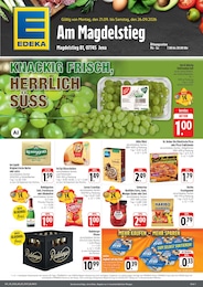 EDEKA Prospekt „Wir lieben Lebensmittel!“ für Rothenstein b Jena und Umgebung mit 4 Seiten EDEKA Prospekt für Rothenstein b Jena und Umgebung: „Wir lieben Lebensmittel!“, 4 Seiten, 21.09.2026 - 26.09.2026