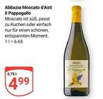 Moscato d’Asti Il Pappagallo von Abbazia im aktuellen GLOBUS Prospekt