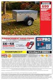 Promos Remorque dans le catalogue "L'ANNIV À PRIX DÉPÔT" de Brico Dépôt Remorque en promo dans le catalogue Brico Dépôt à la page 12