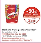 Bonbons fruits pochon - Skittles dans le catalogue Monoprix