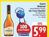 Weinbrand oder Creme Sahnelikör Angebote von Chantré bei nah und gut Zwickau für 5,99 €
