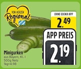 Minigurken im Angebot bei EDEKA in Landshut Minigurken Angebote bei EDEKA Landshut für 2,19 €