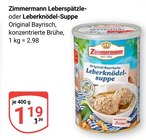 GLOBUS - Leberspätzle-Suppe Angebot im Prospekt Leberspätzle-Suppe bei GLOBUS im Prospekt "" für 1,19 €