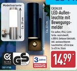 LED-Außenleuchte mit Bewegungsmelder von CASALUX im aktuellen ALDI Nord Prospekt