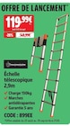Échelle télescopique - MAGNUSSON - Screwfix à Saint-Denis Échelle télescopique - MAGNUSSON en promo chez Screwfix Saint-Denis à 119,99 €