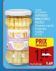 Asperges miniatures pelées - Fleurs des Champs en promo chez Aldi Asperges miniatures pelées - Fleurs des Champs dans le catalogue Aldi