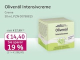 Olivenöl Intensivcreme im Angebot bei mea - meine apotheke in Neuss Olivenöl Intensivcreme Angebote von medipharma cosmetics bei mea - meine apotheke Neuss für 14,40 €