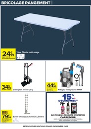 Prix et réduction Table Pliante dans le prospectus Carrefour en cours Offre Table Pliante dans le catalogue Carrefour du moment à la page 76