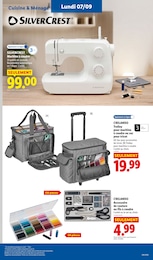 Prix et réduction Machine À Coudre dans le prospectus Lidl en cours Offre Machine À Coudre dans le catalogue Lidl du moment à la page 57