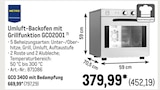 Umluft-Backofen mit Grillfunktion GCO2001 Angebote von METRO PROFESSIONAL bei METRO Greifswald für 452,19 €