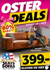 Seats and Sofas Möbel & Einrichtung Prospekt der aktuellen Woche mit 1 Seite, gĂŒltig von 29.03.2026 bis 06.04.2026, in Wickede und Umgebung Aktueller Seats and Sofas Möbel & Einrichtung Prospekt in Wickede und Umgebung, "LAGER DEALS" mit 1 Seite, 29.03.2026 - 06.04.2026