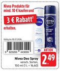Deo Spray im Angebot bei EDEKA in Rottenburg Deo Spray Angebote von Nivea bei EDEKA Rottenburg für 2,49 €