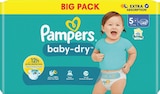 Windeln Baby Dry Gr.5+ Junior Plus (12-17kg), Big Pack Angebote von Pampers bei dm-drogerie markt Stendal für 16,95 €