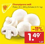 Champignons weiß Angebote von Markttag bei Netto Marken-Discount Pforzheim für 1,49 €
