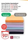 Jersey-Elasthan-Spannbetttuch 100 x 200 cm Angebote von biberna bei GLOBUS St. Ingbert für 9,99 €