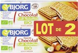 Fourrés Chocolat Lait Noisettes Bio - BJORG en promo chez Géant Casino Bastia à 4,59 €