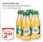 Milder Saft im Angebot bei GLOBUS in St. Ingbert Milder Saft Angebote von GLOBUS bei GLOBUS St. Ingbert für 2,49 €