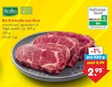 Aktuelles Bio Entrecôte vom Rind Angebot bei Netto Marken-Discount in Magdeburg ab 2,95 €