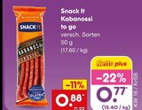 Aktuelles Kabanossi to go Angebot bei Netto Marken-Discount in Essen ab 0,77 €