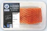 Pavé de saumon atlantique des fjords de norvège - U - U Express à Argenteuil Pavé de saumon atlantique des fjords de norvège - U en promo chez U Express Argenteuil à 4,40 €