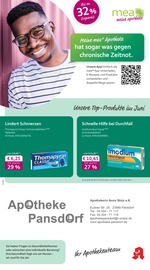 mea - meine apotheke Apotheke Prospekt der aktuellen Woche mit 4 Seiten, gültig von 01.06.2025 bis 30.06.2025, in Ratekau und Umgebung Aktueller mea - meine apotheke Apotheke Prospekt in Ratekau und Umgebung, "Unsere Juni-Angebote" mit 4 Seiten, 01.06.2025 - 30.06.2025