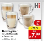Thermogläser für Latte Macchiato o. Cappuccino von Hi im aktuellen Zimmermann Prospekt