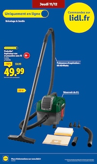 Promo Aspirateur dans le catalogue Lidl du moment à la page 64