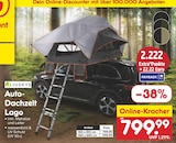 Auto-Dachzelt Lago im Angebot bei Netto Marken-Discount in Düren Auto-Dachzelt Lago Angebote von Juskys bei Netto Marken-Discount Düren für 799,99 €
