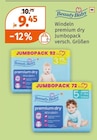 Windeln premium dry Jumbopack Angebote von Beauty Baby bei Müller Germering für 9,45 €