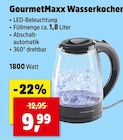 Wasserkocher im Angebot bei Thomas Philipps in Erkrath Wasserkocher Angebote von GourmetMaxx bei Thomas Philipps Erkrath für 9,99 €