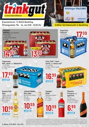 Aktueller Trinkgut GetrĂ€nkemĂ€rkte Prospekt fĂŒr Altötting 07.04.2026 - 11.04.2026 Trinkgut Prospekt fĂŒr Altötting mit 4 Seiten