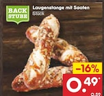 Laugenstange mit Saaten Angebote von Backstube bei Netto Marken-Discount Bruchsal für 0,49 €